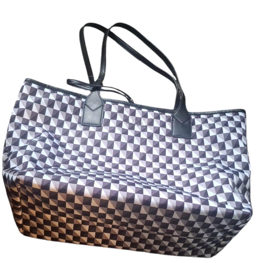 🏁🖤NWT NICOLE MILLER REVERSIBLE TOTE BAG🏁🤍 - Picture 2 of 6